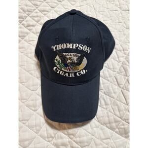 Thompson Cigar Co. Hat One Size Fits All Adjustable Blackstrap
